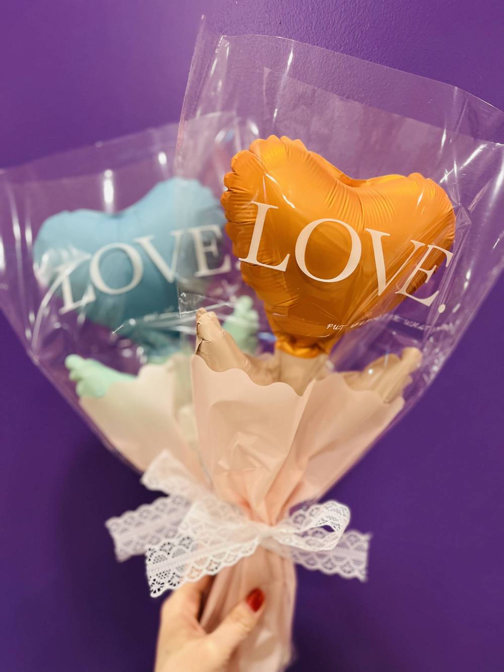 Heart flower balloon