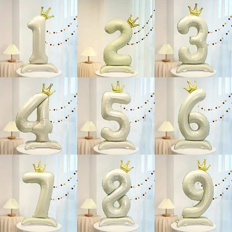 Large stand-up number balloon (note the number you need)