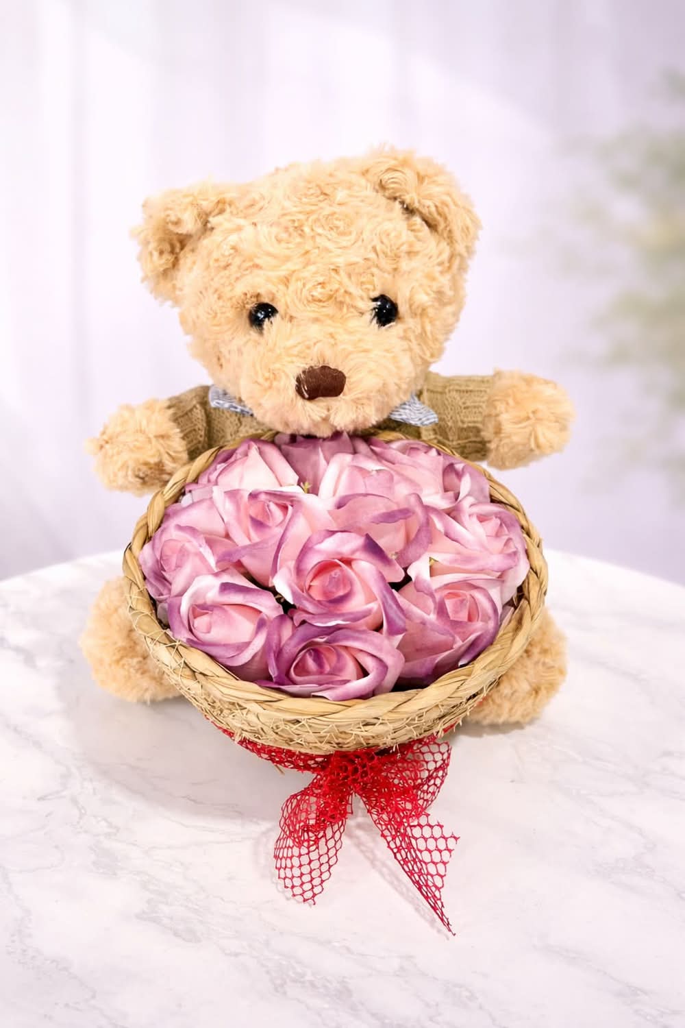 Teddy Love Basket