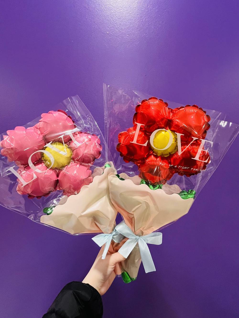 Flower shape balloon bouquet
