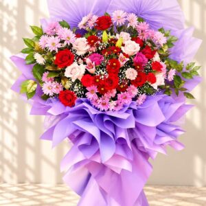 G068 Purple Grand Opening Flower Basket / 紫色开业花篮